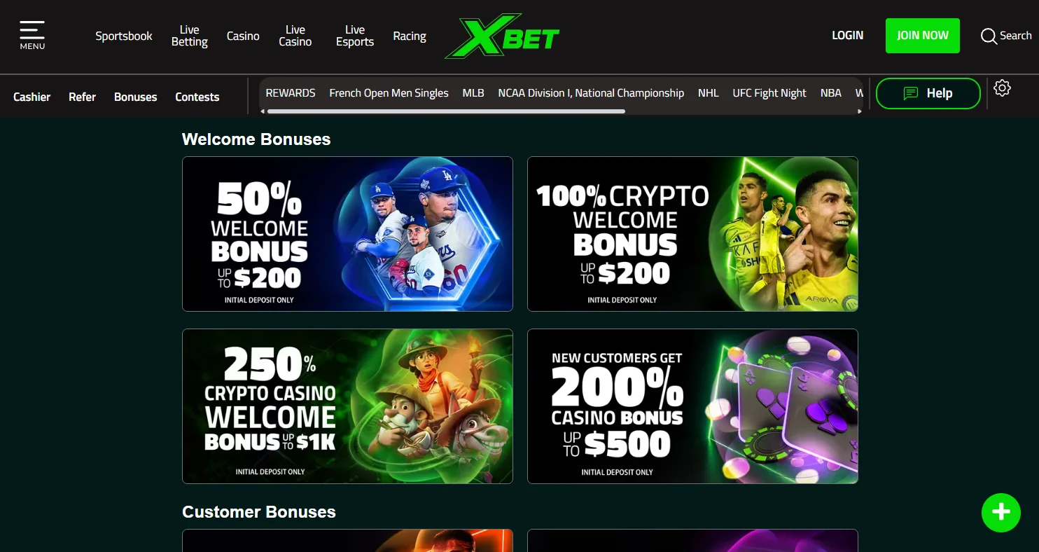 XBet interface and user experience